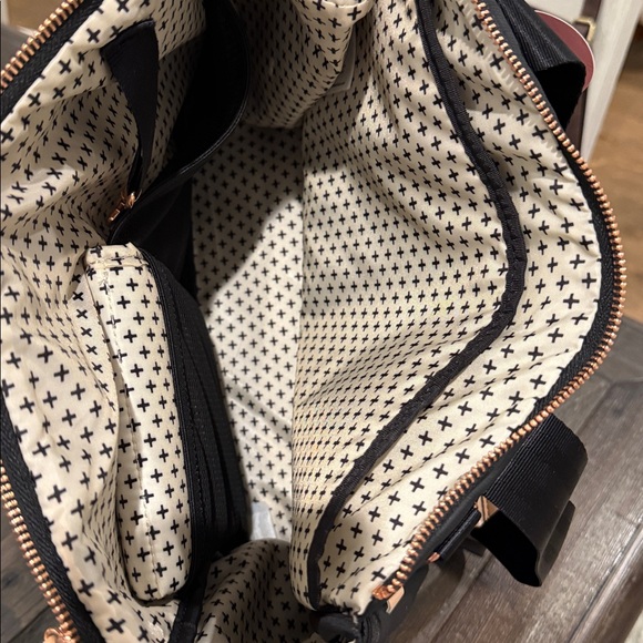 Petunia Pickle Bottom Pivot Diaper Bag Backpack Sand and Black New - Picture 10 of 16